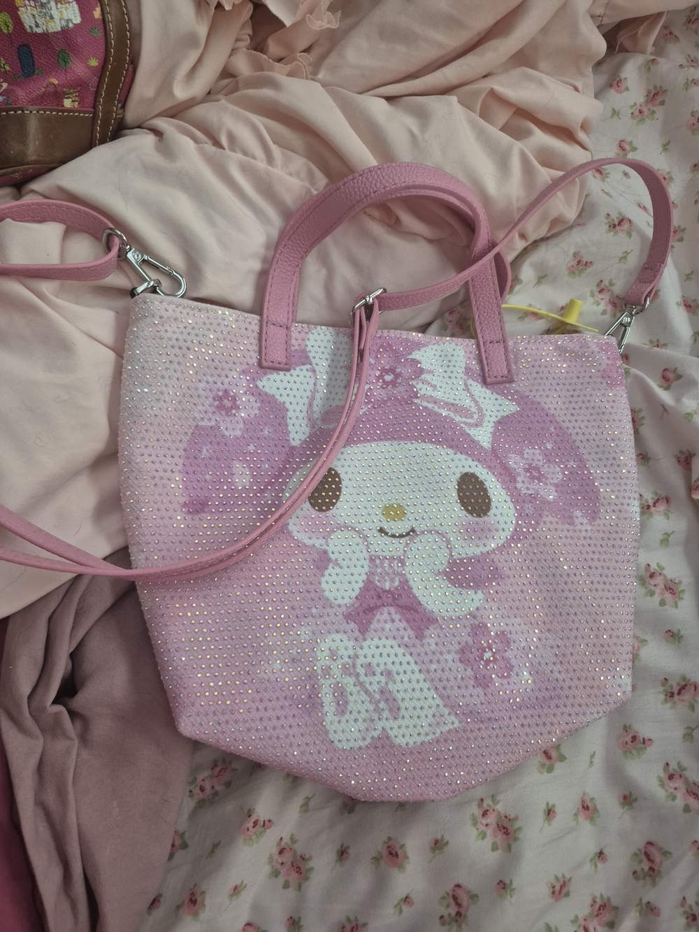 Sanrio Pink Sequin My Melody Crossbody Tote